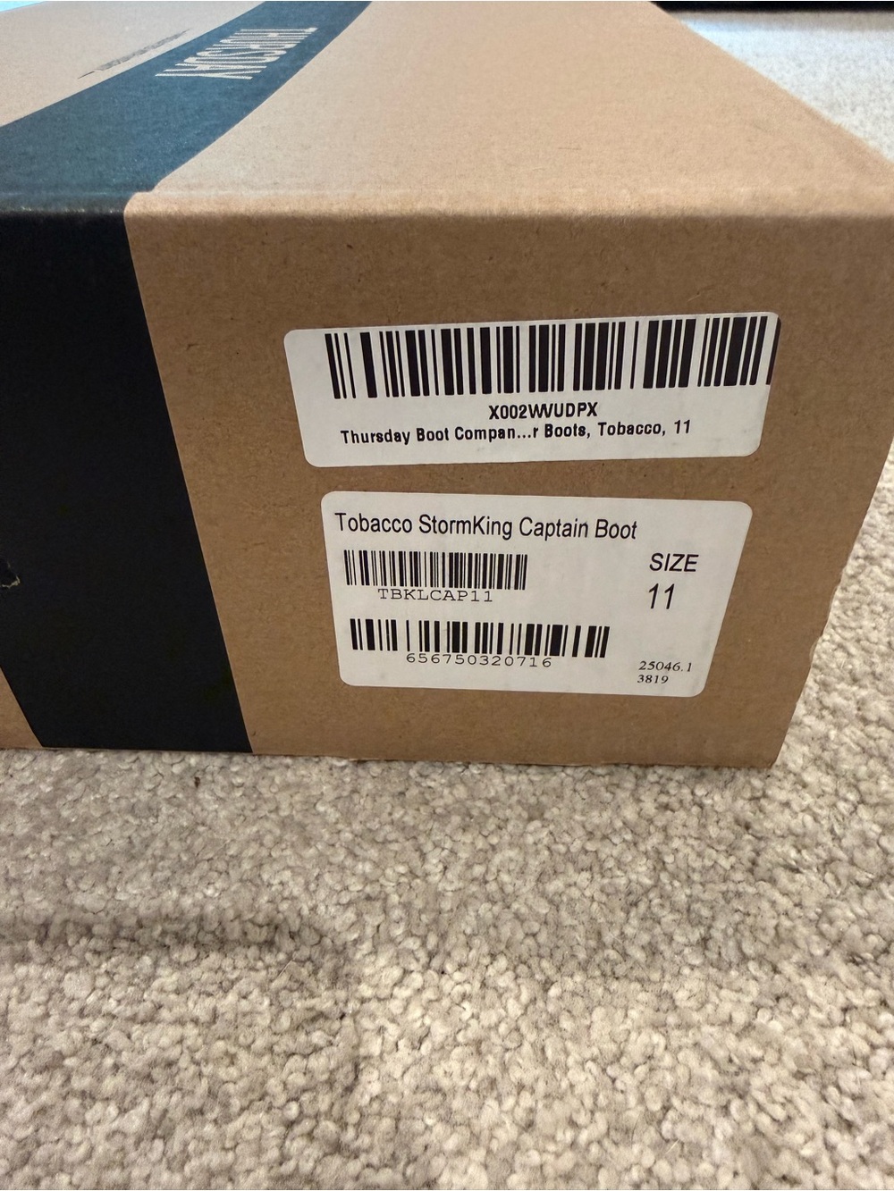 Labelled Cardboard Box